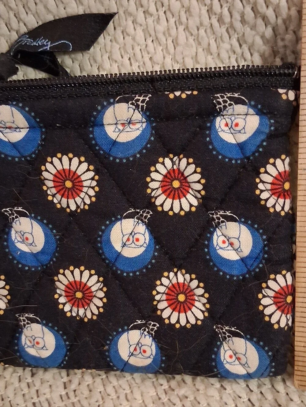 Vera Bradley Night Owl Coin Purse. - Picture 7 of 7